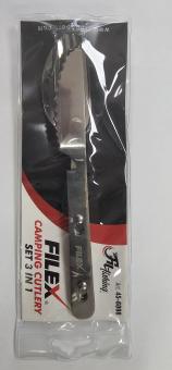 Filex Cam.Cutlery Bestek Set 3in1