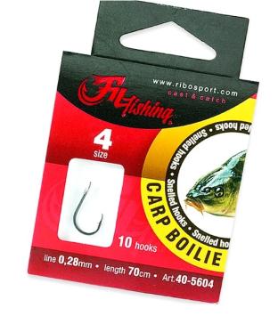 Snelled Hooks Carp Boilie